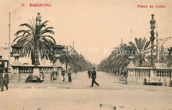 Barcelona Cataluna Paseo de Colón