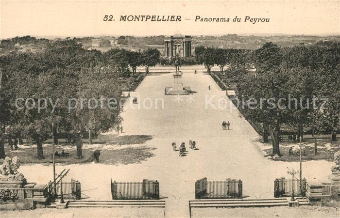 Montpellier Herault Panorama du Peyrou