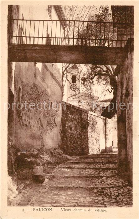 Falicon Vieux chemin du village