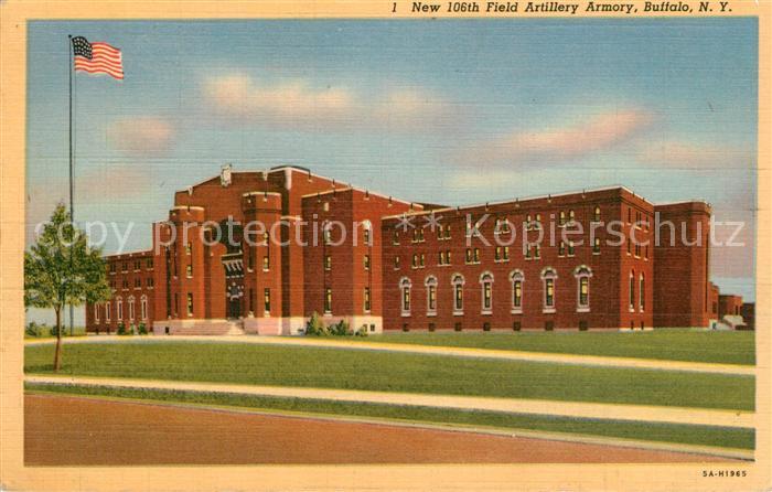 Buffalo New York New 106th Field Artillery Armory Illustration