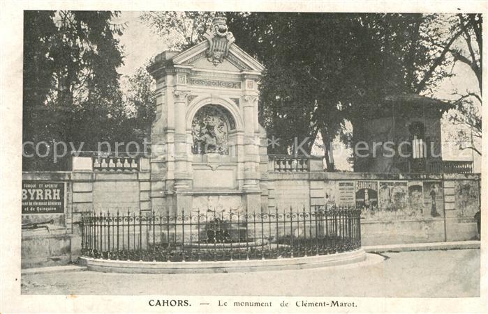 Cahors Monument de Clément Marot