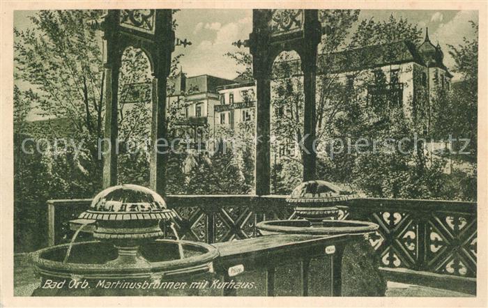 Bad Orb Martinusbrunnen mit Kurhaus