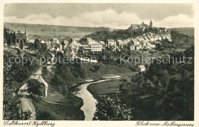 Kyllburg Rheinland-Pfalz Panorama Blick vom Malbergerweg