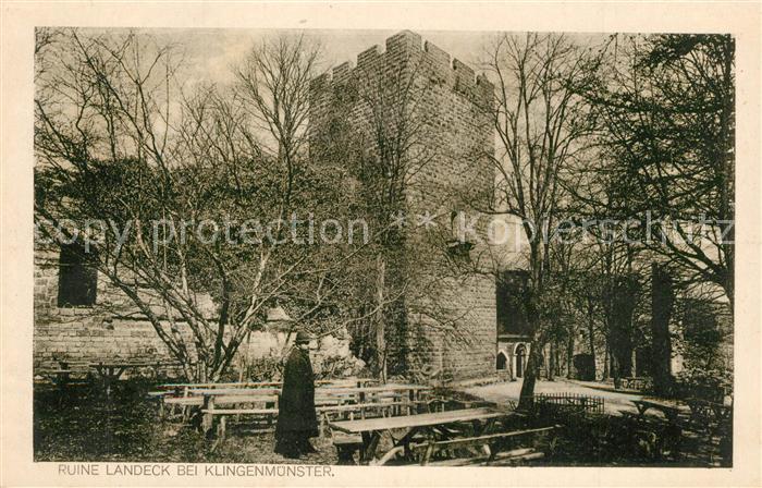 Klingenmuenster Burgruine Landeck