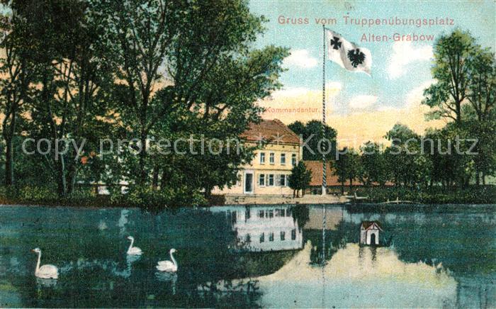 Alten-Grabow Truppenuebungsplatz Flagge Schwanenteich