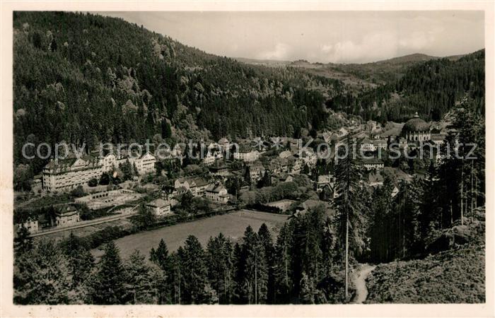 St Blasien Panorama Blick vom Weissenstein Kurort im Schwarzwald