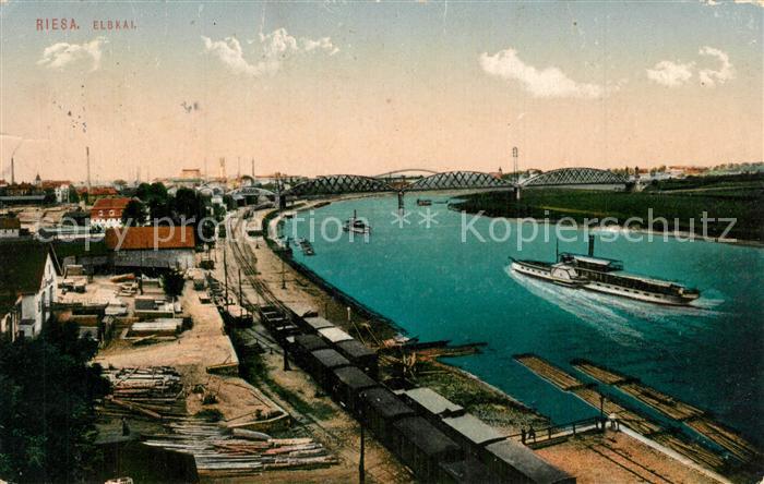 Riesa Sachsen Elbkai Dampfer