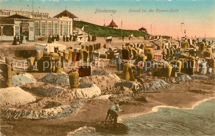 Norderney Nordseebad Strand Victoriahalle