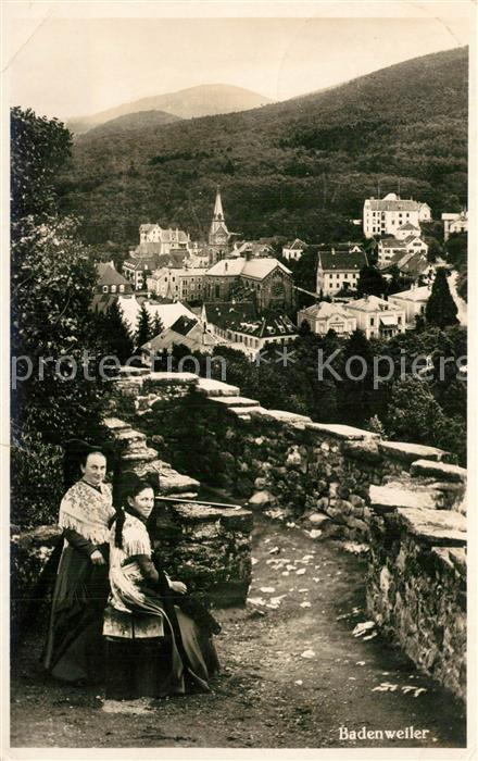 Badenweiler Blick von der Burg Trachten