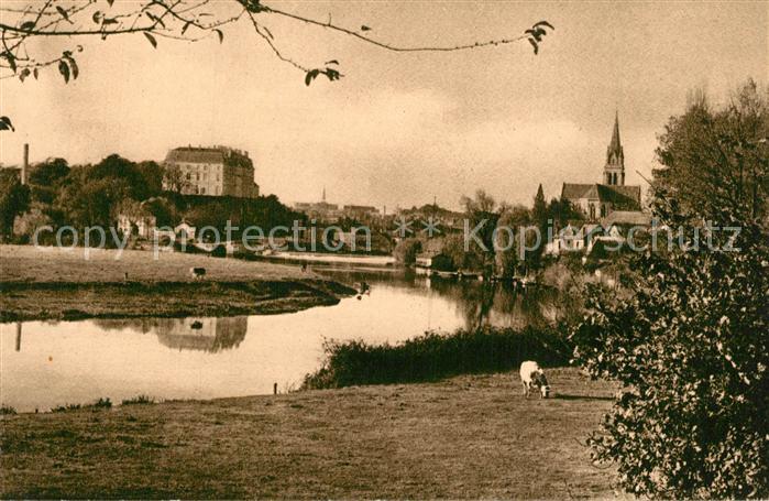 Sable-sur-Sarthe Vue Generale Eglise Chateau