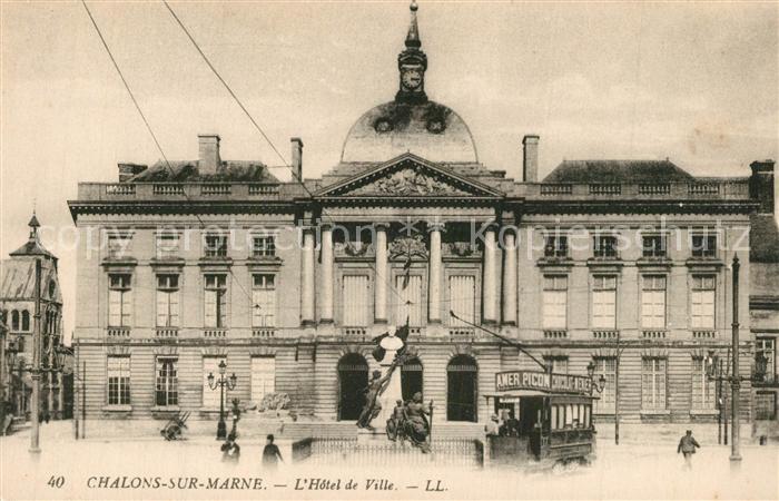 Chalons-en-Champagne Marne Hôtel de Ville Tram