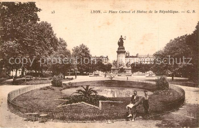 Lyon France Place Carnot Statue de la République