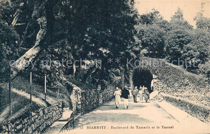 Biarritz Pyrenees Atlantiques Boulevard de Tamaris et le Tunnel
