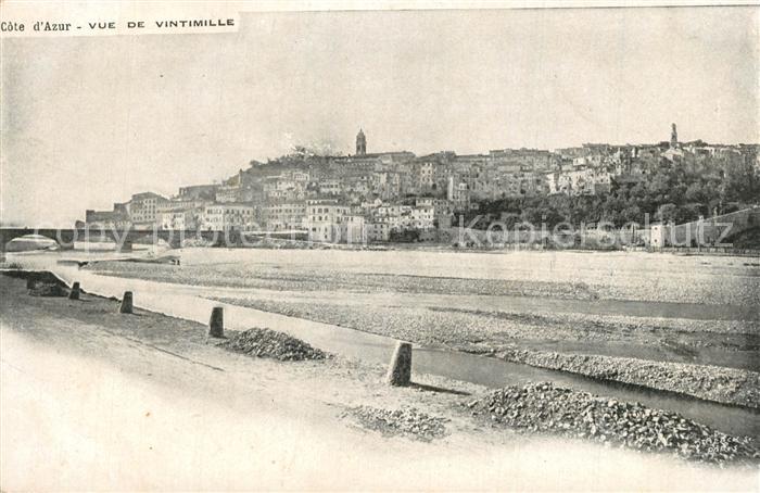 Ventimille Vue sur la ville Pont Côte d Azur