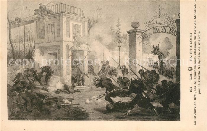 Saint-Cloud Paris Parc de Montretou Chasse des Allemands