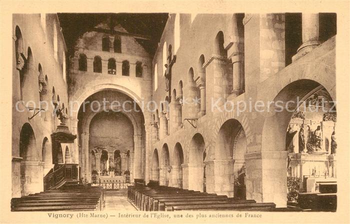 Vignory Intérieur de l'Eglise
