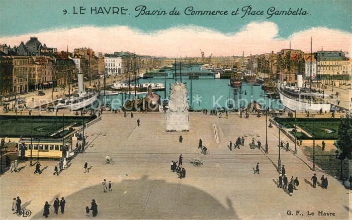 Le Havre Bassin du Commerce et Place Gambetta