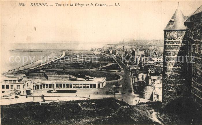 Dieppe 76 Vue sur la plage et le casino