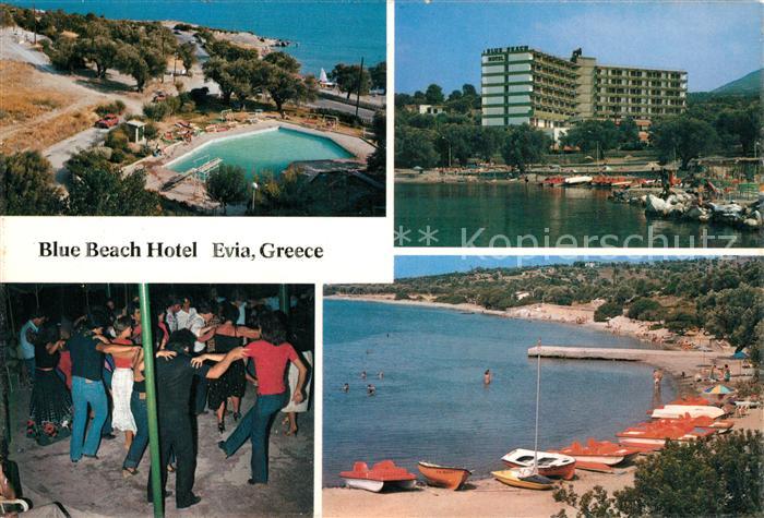 Evia Griechenland Greece Blue Beach Hotel Disco Strand Swimming Pool