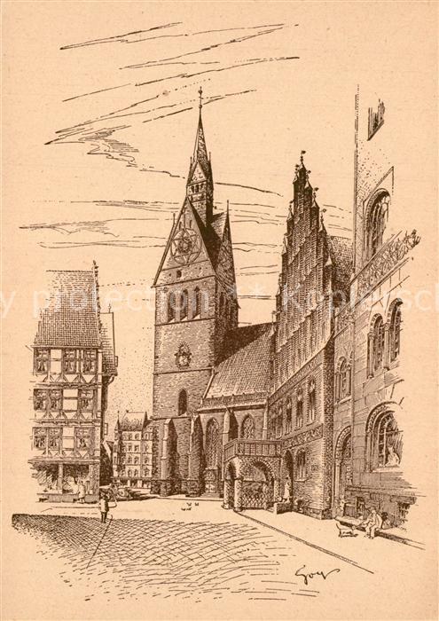 Hannover Hannoversche Baudenkmaeler nach Originalen von F. O. Goy Nr. 15 Kuenstl