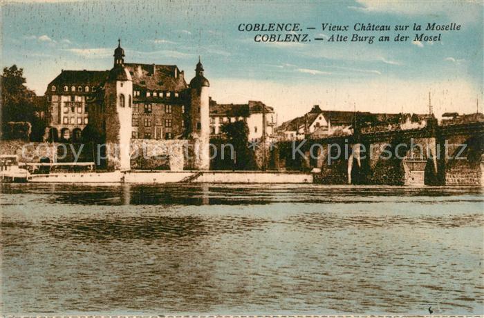 Koblenz Rhein Alte Burg an der Mosel