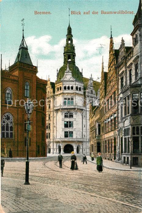 Bremen Blick auf Baumwollboerse