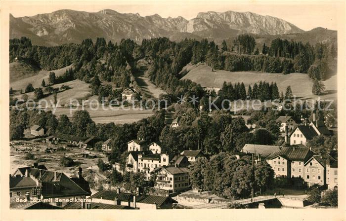 Bad Toelz Panorama mit Blick zur Benediktinerwand Bayerische Voralpen