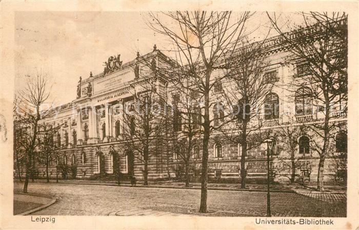 LEIPZIG Sachsen Universitaetsbibliothek