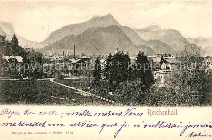 Bad Reichenhall Gesamtansicht mit Alpenpanorama Chiemgauer Alpen
