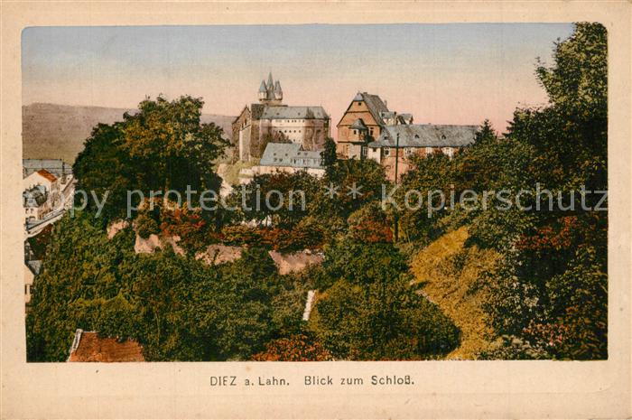 Diez Lahn Blick zum Schloss