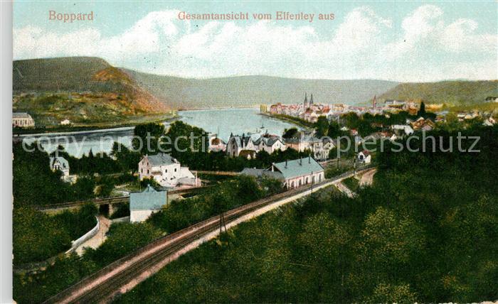 Boppard Rhein Gesamtansicht vom Elfenley aus