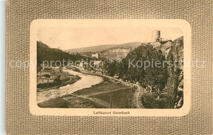 Heimbach Eifel Panorama Rurtal Burgruine