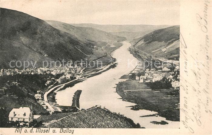 Alf Mosel Panorama Moseltal mit Alf und Bullay