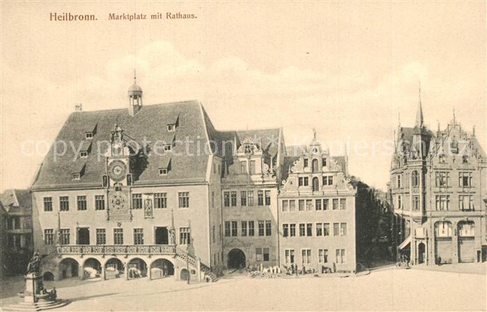 Heilbronn Neckar Marktplatz mit Rathaus