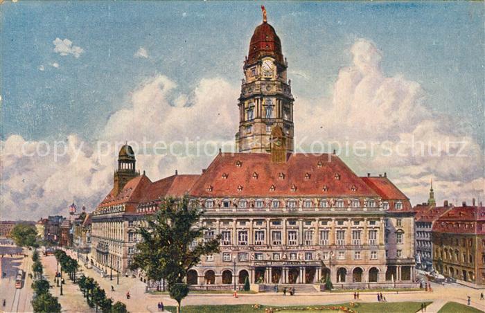 Dresden Neues Rathaus Kuenstlerkarte
