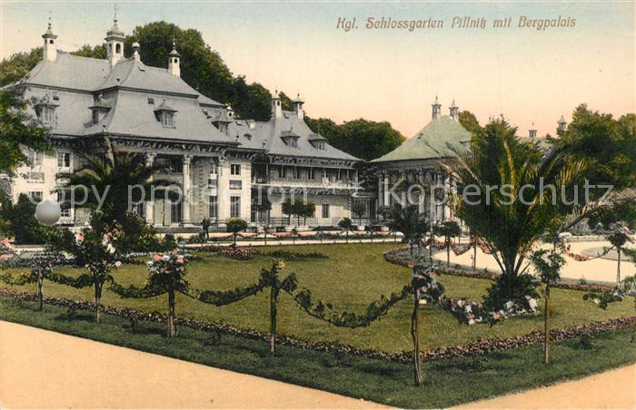 Pillnitz Koeniglicher Schlossgarten mit Bergpalais