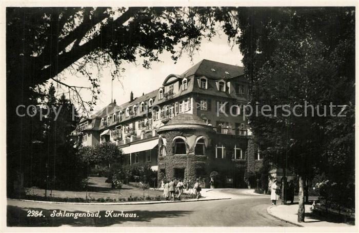 Schlangenbad Taunus Kurhaus Bromsilber