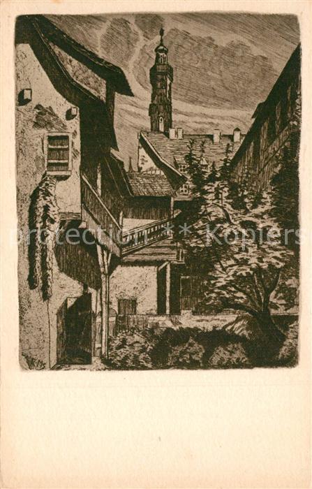 Rothenburg Tauber Marienapotheke Kuenstlerkarte