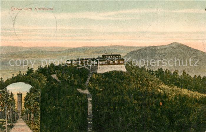 Oybin Bergrestaurant Hochwald Aussichtsturm Lausitzer Gebirge