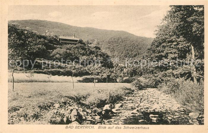 Bad Bertrich Blick auf das Schweizerhaus
