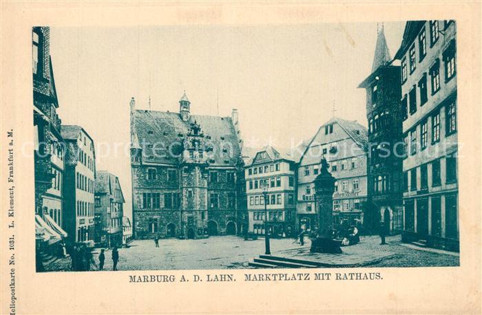 Marburg Lahn Marktplatz mit Rathaus