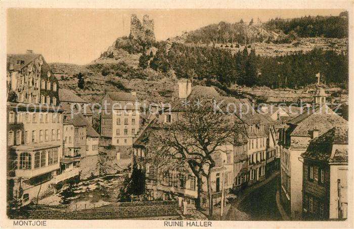 Montjoie Monschau Ruine Haller Altstadt Rur