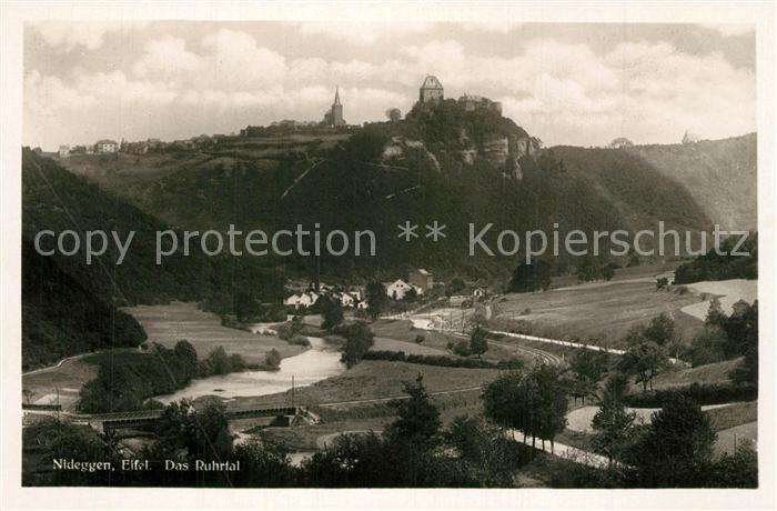 Nideggen Eifel Landschaftspanorama Ruhrtal