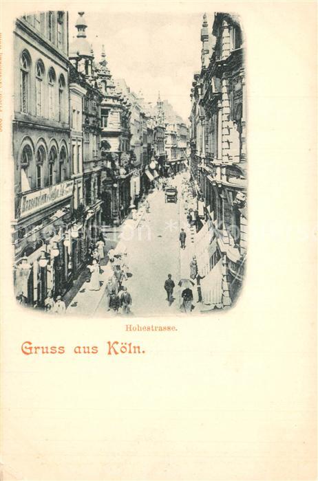 Koeln Rhein Hohestrasse