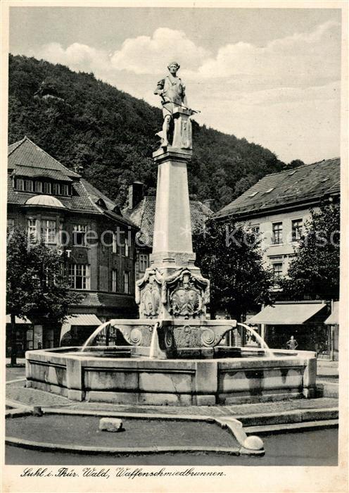 Suhl Thueringer Wald Waffenschmiedbrunnen