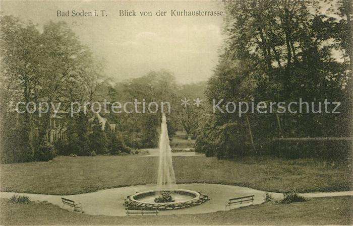 Bad Soden Taunus Blick von Kurhausterrasse