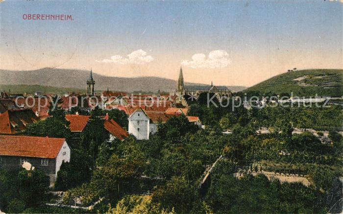 Oberehnheim Stadtbild mit Kirche