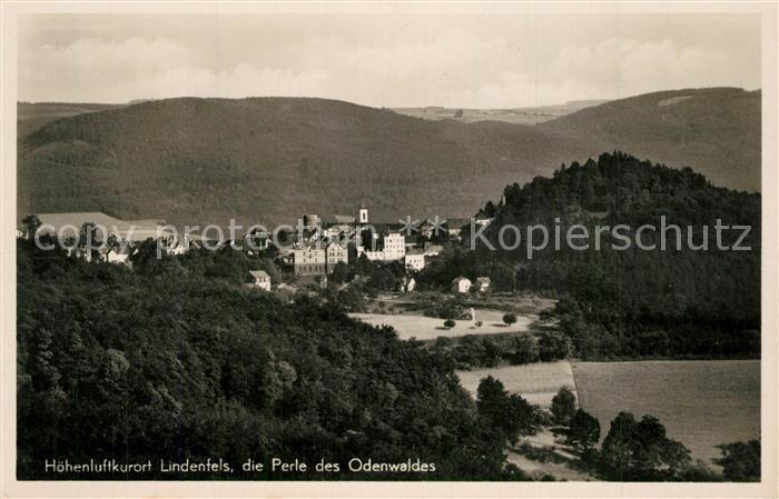 Lindenfels Odenwald Panorama Hoehenluftkurort Perle des Odenwaldes