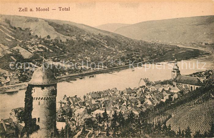 Zell Mosel Panorama Moseltal