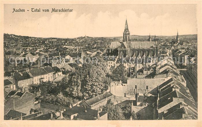 Aachen Stadtpanorama Kirche Marschiertor